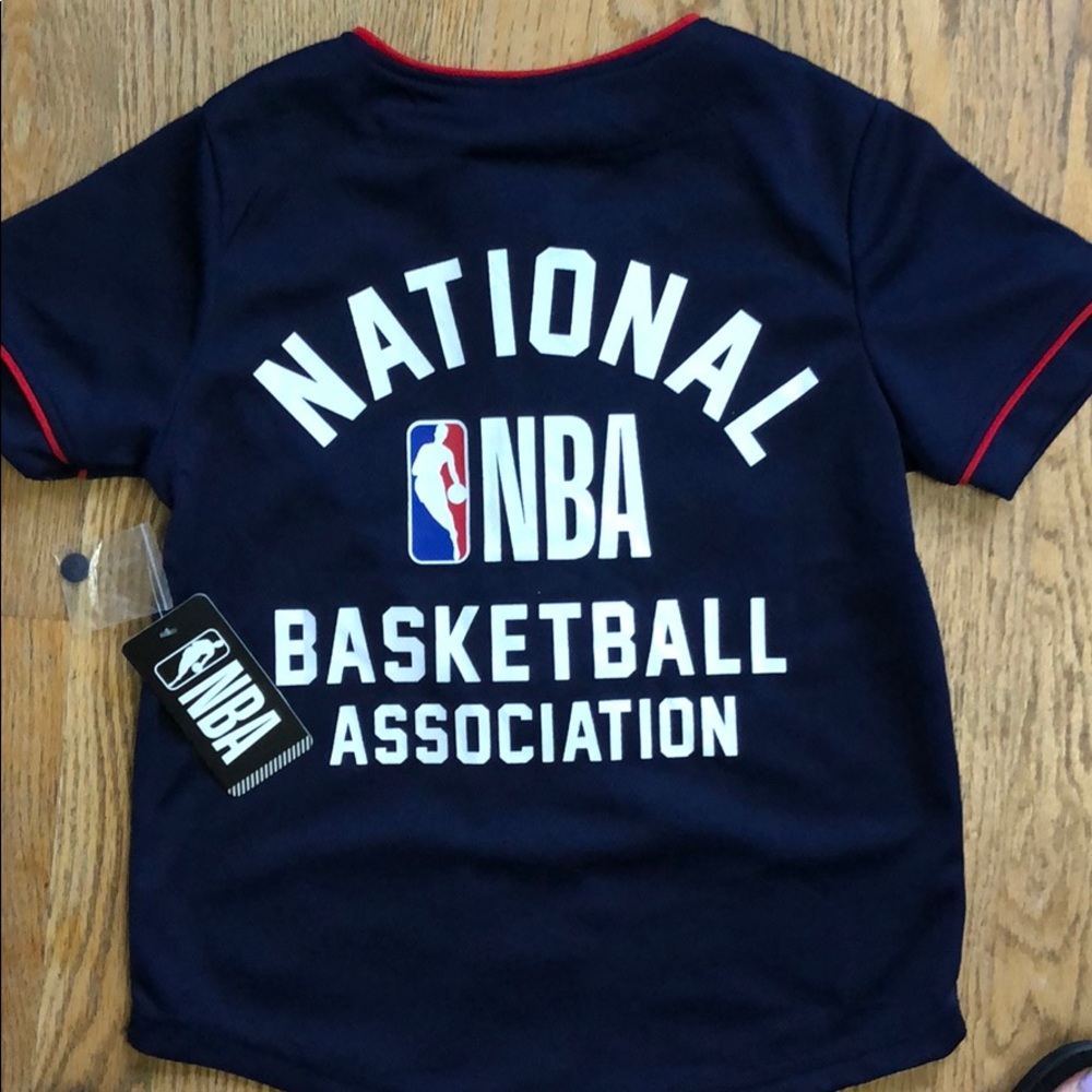 NBA button down shirt.